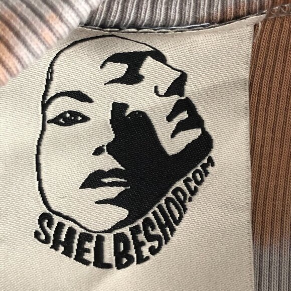 Shelbe Shop Earth Cropped Ribbed Tank Top - Tie Dye Organic Cotton - Picture 3 of 9